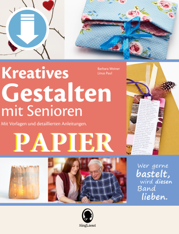 Seite 1 aus einem PDF-Buch mit Bastel-Ideen für Senioren – kreative Beschäftigung und Aktivierung mit einfachen Materialien Seite 1 aus einem PDF-Buch mit Bastel-Ideen für Senioren – kreative Beschäftigung und Aktivierung mit einfachen Materialien