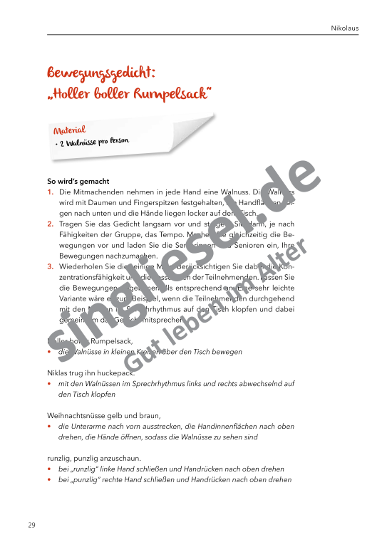 Beispielseiten: Von Allerheiligen bis Nikolaus - Aktivierungspaket zu Festen und Bräuche für Senioren als PDF-Download Beispielseiten: Von Allerheiligen bis Nikolaus - Aktivierungspaket zu Festen und Bräuche für Senioren als PDF-Download