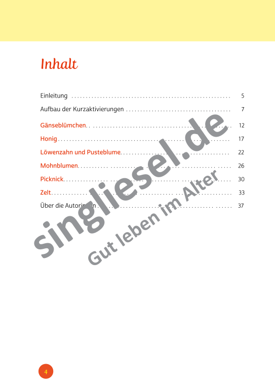 Beispielseiten der PDF: Kurzaktivierungen im Sommer - Beschätigungen für Senioren zum Thema Wald und Wiese Beispielseiten der PDF: Kurzaktivierungen im Sommer - Beschätigungen für Senioren zum Thema Wald und Wiese