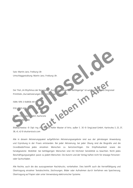 Beispielseiten aus Im Rhythmus der Bewegung - Kurzaktivierungen für bettlägerige Senioren mit Demenz als PDF-Download Beispielseiten aus Im Rhythmus der Bewegung - Kurzaktivierungen für bettlägerige Senioren mit Demenz als PDF-Download