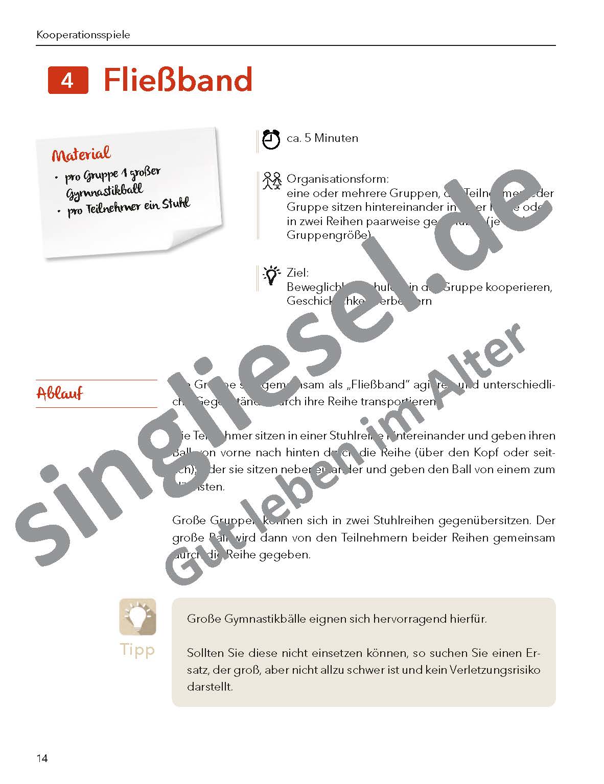 ESD-0001-089-009_Seite_15 Bewegungsspiele für Senioren "Kooperationsspiele" Fließband