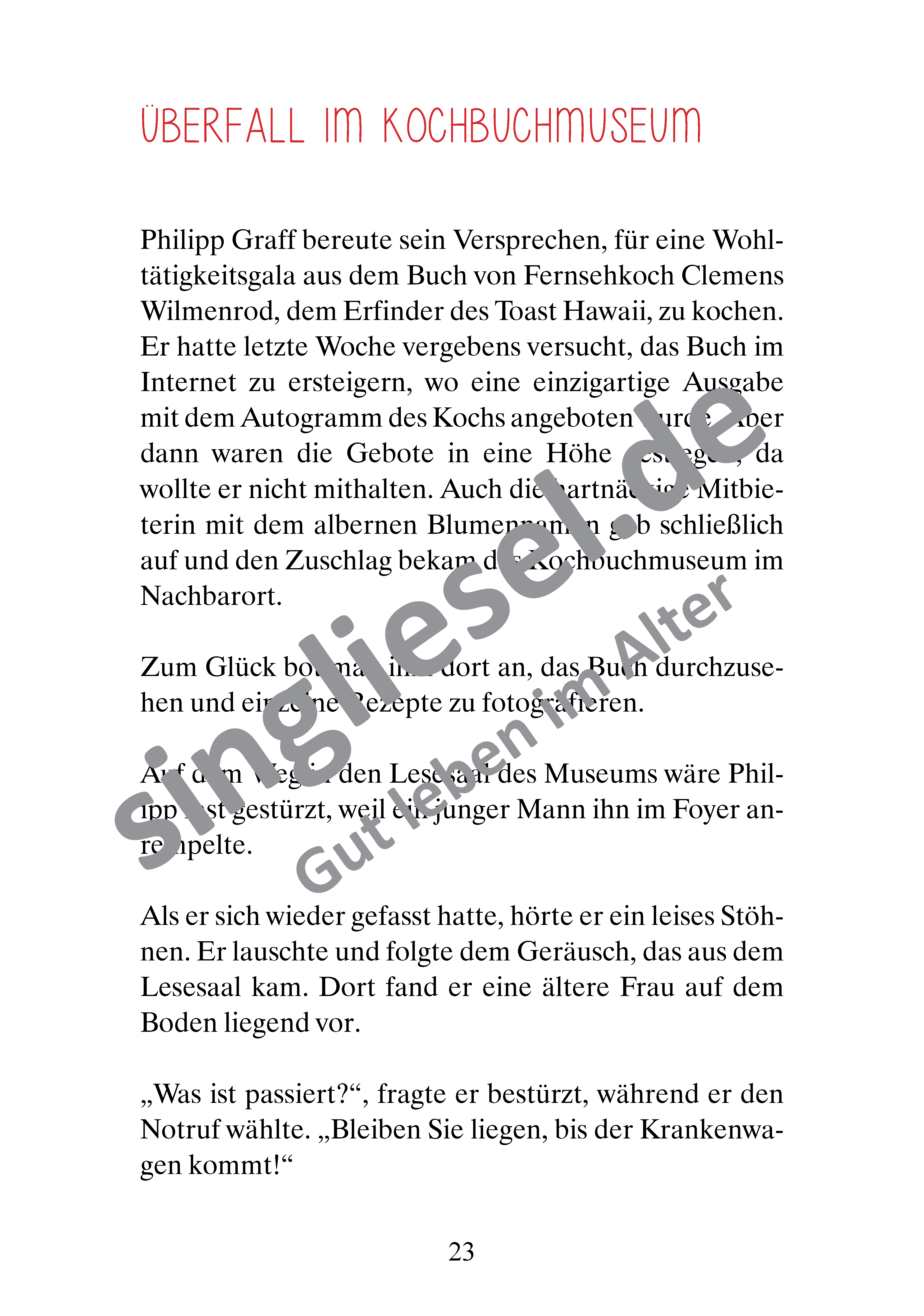 Beispielseiten aus Gelegenheit macht Diebe - Krimi-Geschichten zum Vorlesen für Senioren als PDF-Download Beispielseiten aus Gelegenheit macht Diebe - Krimi-Geschichten zum Vorlesen für Senioren als PDF-Download