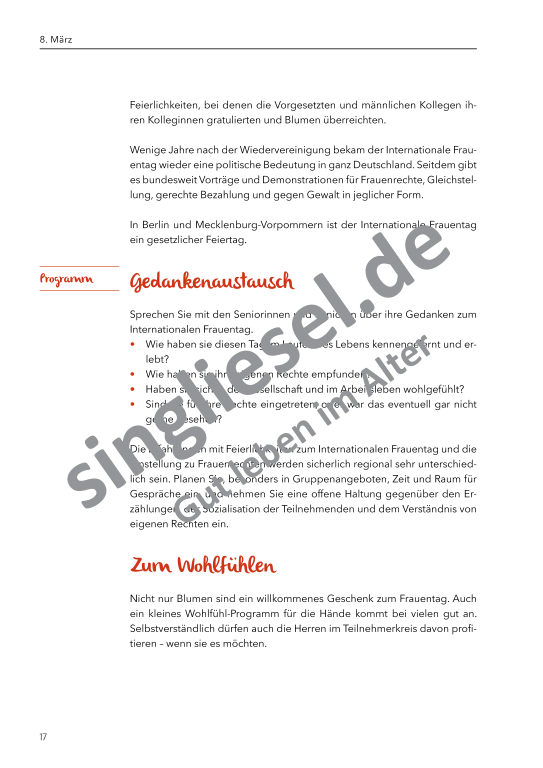 Beispielseiten aus: Vom Valentinstag bis zur Karwoche  - Aktivierungspaket zu Festen und Bräuche für Senioren als PDF-Download Beispielseiten aus: Vom Valentinstag bis zur Karwoche  - Aktivierungspaket zu Festen und Bräuche für Senioren als PDF-Download