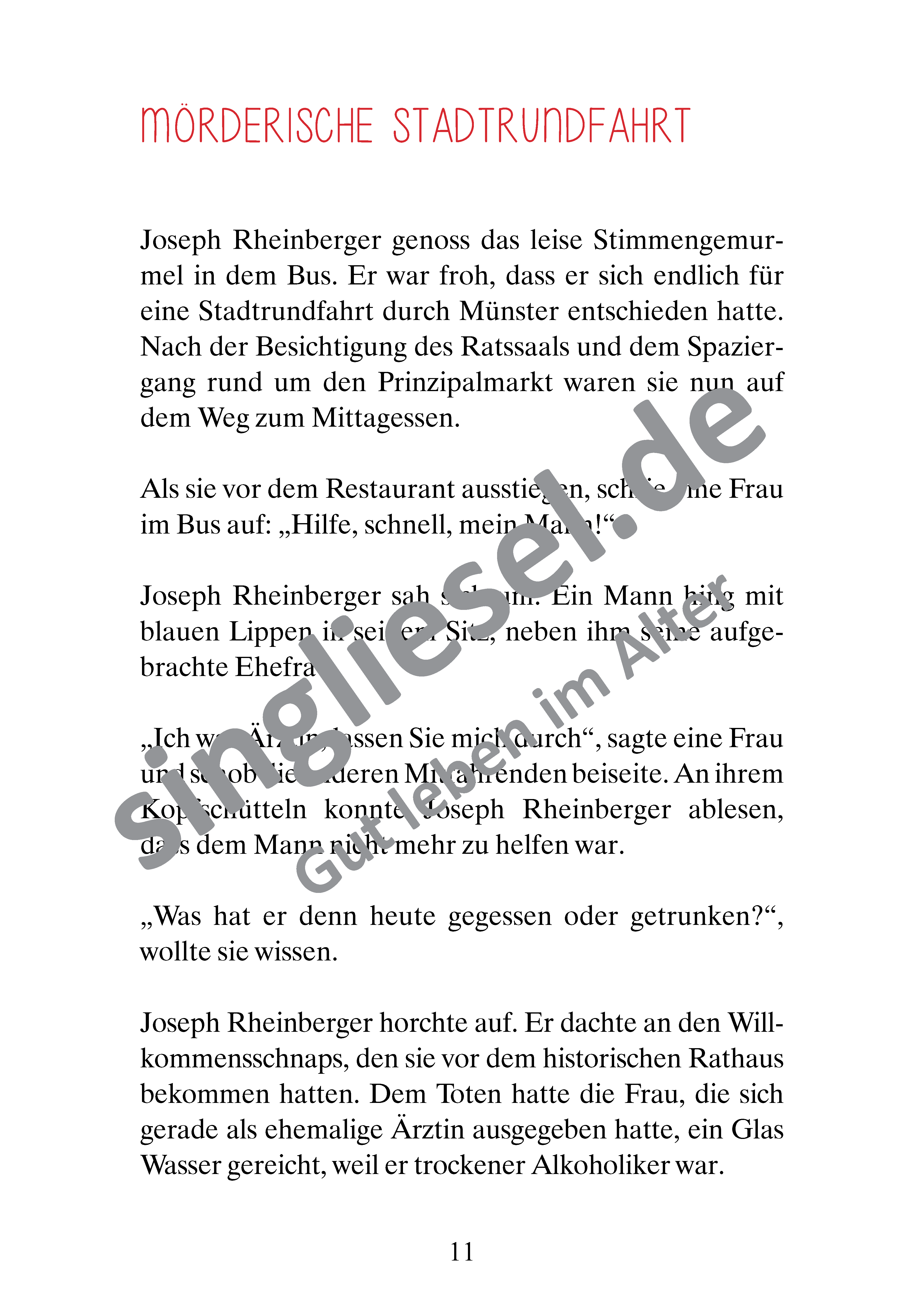 Beispielseiten aus Dem Täter auf der Spur - Krimi-Geschichten zum Vorlesen für Senioren als PDF-Download Beispielseiten aus Dem Täter auf der Spur - Krimi-Geschichten zum Vorlesen für Senioren als PDF-Download