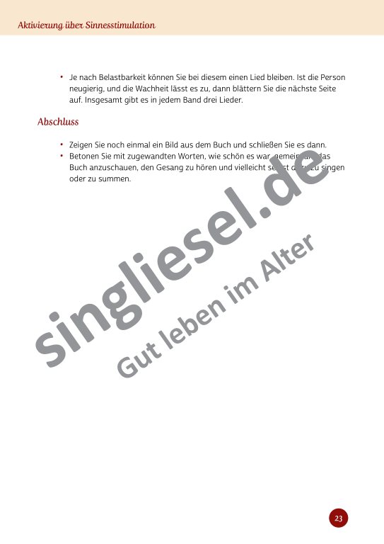 Beispielseiten aus Sinneswelten wecken - Kurzaktivierungen für bettlägerige Senioren mit Demenz als PDF-Download Beispielseiten aus Sinneswelten wecken - Kurzaktivierungen für bettlägerige Senioren mit Demenz als PDF-Download