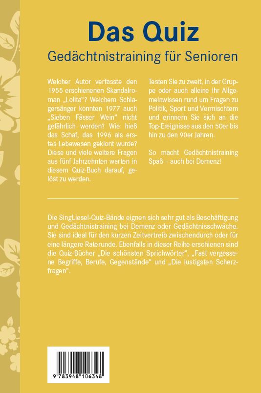 Quiz_Allgemeinwissen_U4rs77axq2tNQXO Das Quiz: Allgemeinwissen. Gedächtnistraining für Senioren. Auch als Beschäftigung bei Demenz und Gedächtnisschwäche