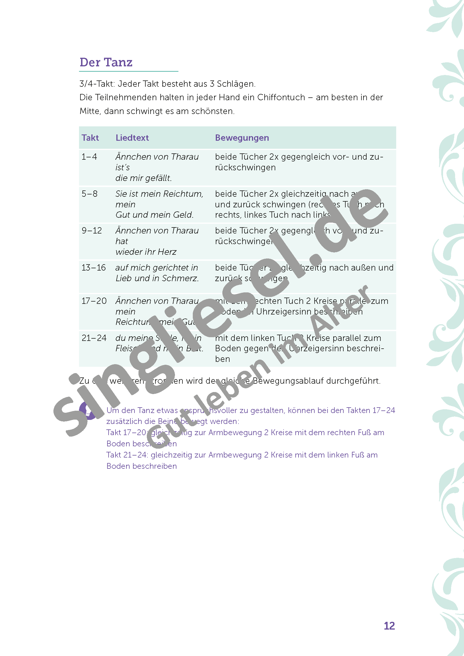 ESD-0001-660-005_Die-schoensten-Sitztaenze_Rund-um-die-Liebe_Seite_13_AEnnchen-von-Tharau_Tanz Die schönsten Sitztänze rund um die Liebe. Sitztänze für Senioren- auch mit Demenz. Ännchen von Tharau Tanz