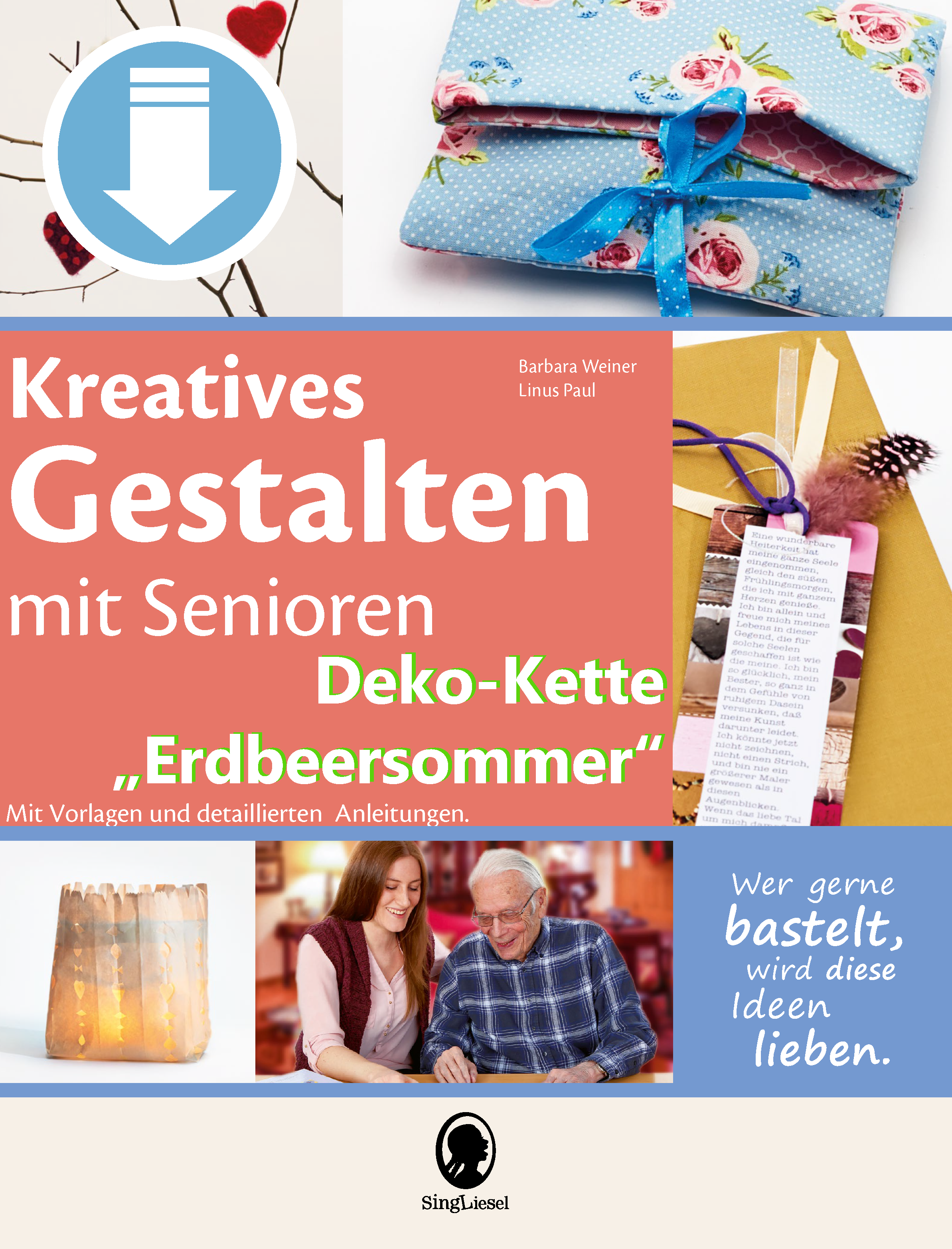 ESD-0001-083-044_Seite_1 Bastel Ideen- Deko-Kette SingLiesel - Erdbeere - Erdbeersommer