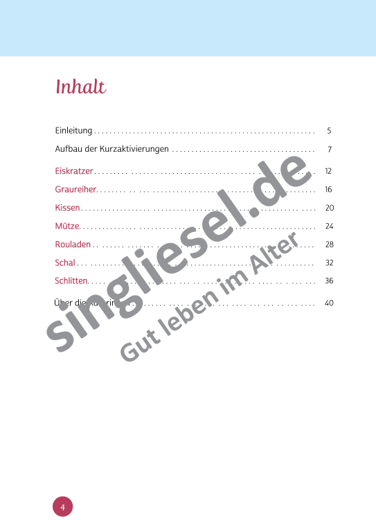 Beispielseiten aus der PDF Kurzaktivierung im Winter für Senioren mit Demenz - kreative Ideen für einen kunterbunten Winter Beispielseiten aus der PDF Kurzaktivierung im Winter für Senioren mit Demenz - kreative Ideen für einen kunterbunten Winter