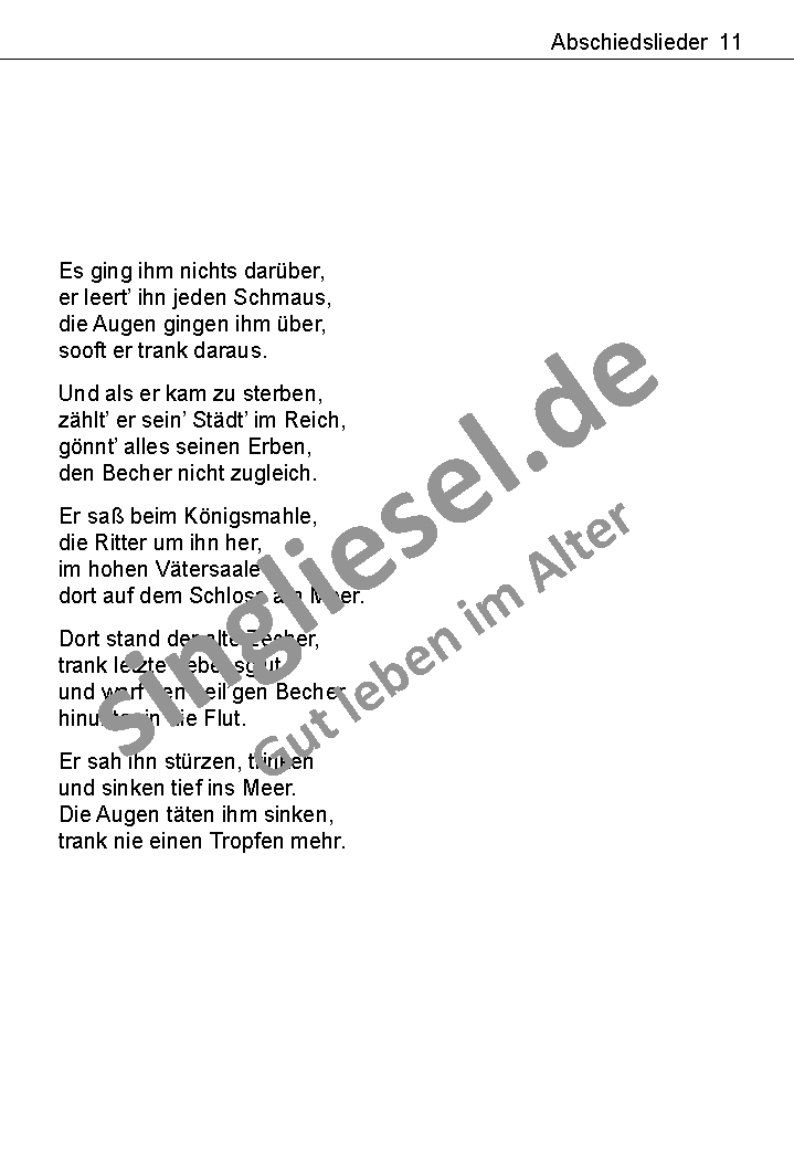 Es-war-ein-Koenig-in-Thule-Text Die schönsten Abschiedslieder Es war ein König in Thule Text