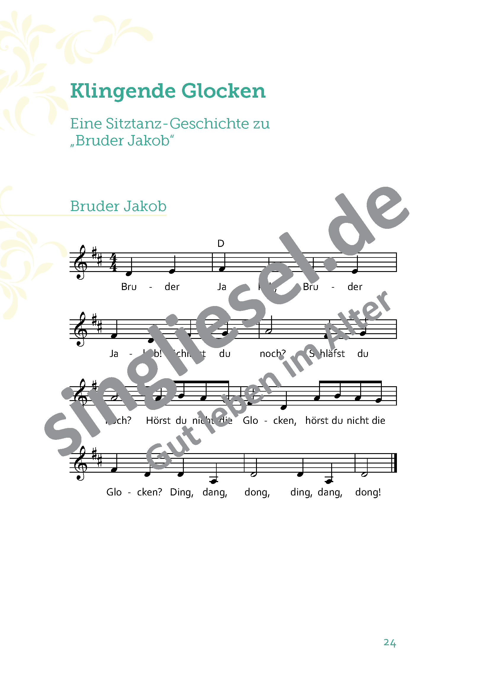 ESD-001-097-003_Seite_25bkrLF3lXSk8td Bruder Jakob Seite 1 Sitztanz Geschichten für Senioren Mit Noten Band 3 Sofort-Download als PDF