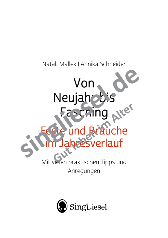Beispielseiten aus: Von Neujahr bis Fasching  - Aktivierungspaket zu Festen und Bräuche für Senioren als PDF-Download Beispielseiten aus: Von Neujahr bis Fasching  - Aktivierungspaket zu Festen und Bräuche für Senioren als PDF-Download