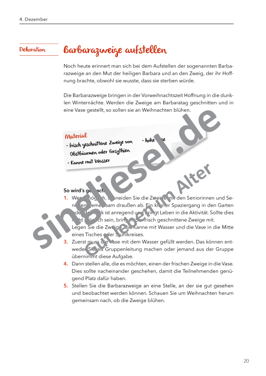 Beispielseiten: Von Allerheiligen bis Nikolaus - Aktivierungspaket zu Festen und Bräuche für Senioren als PDF-Download Beispielseiten: Von Allerheiligen bis Nikolaus - Aktivierungspaket zu Festen und Bräuche für Senioren als PDF-Download