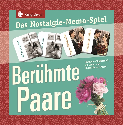 Cover: Das Nostalgie-Memo-Spiel – Gedächtnisspiel mit berühmten Paaren für Senioren mit Demenz. Cover: Das Nostalgie-Memo-Spiel – Gedächtnisspiel mit berühmten Paaren für Senioren mit Demenz.