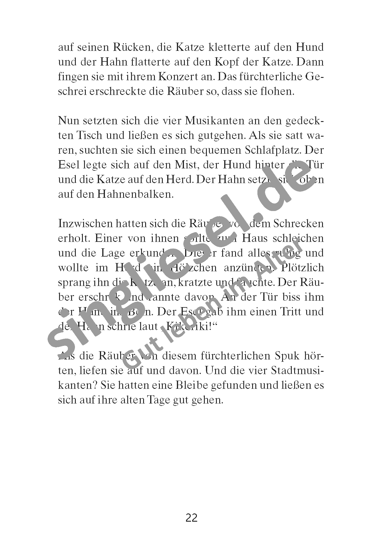 ESD-0001-054-004__Seite_23 Märchen für Senioren. „Bremer Stadtmusikanten“ u.v.m. (PDF) Vorlesegeschichte Seite 3