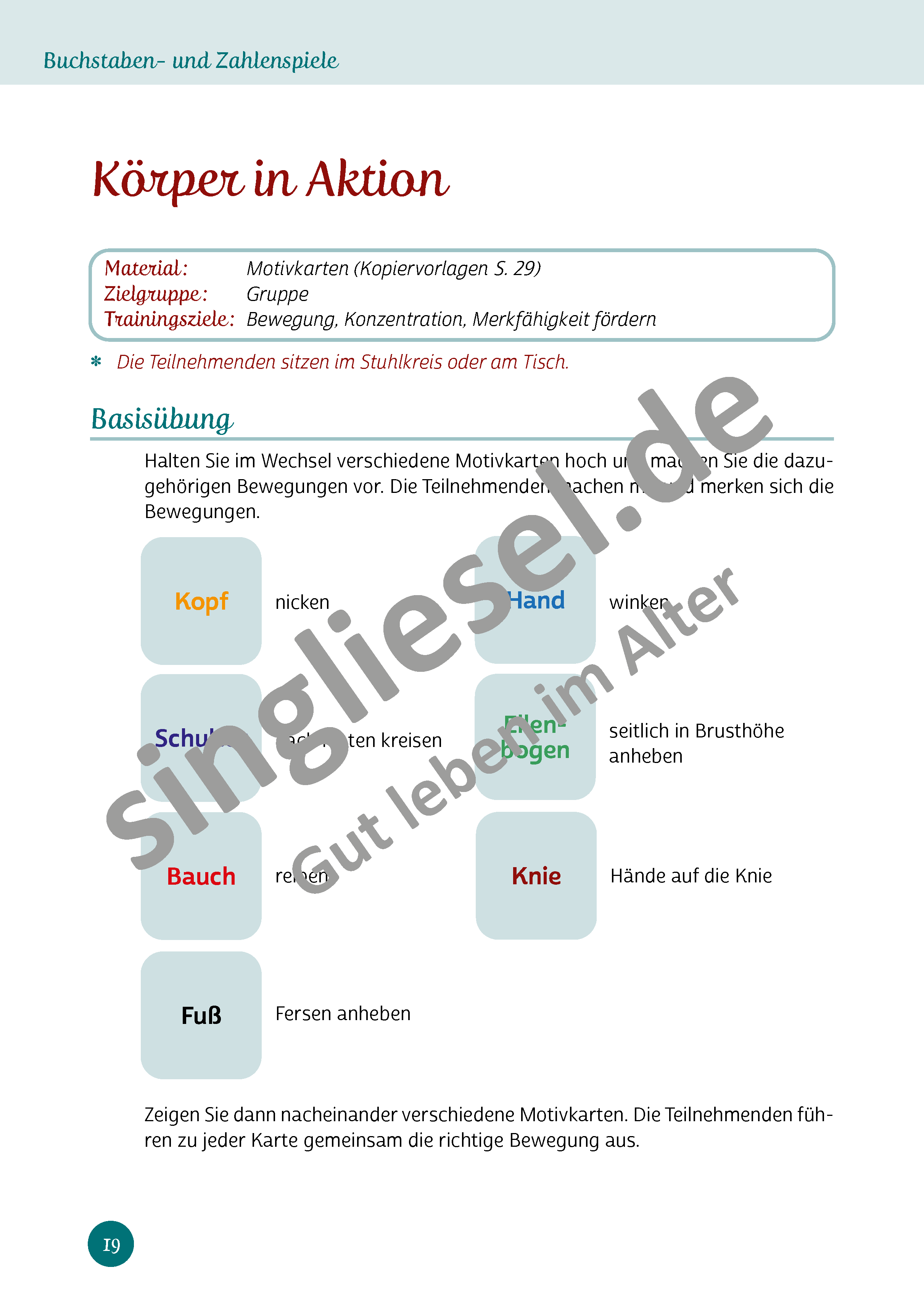 ESD-0001-661-003_Aktives-Gedaechtnistraining-fuer-Senioren_Buchstaben-und-Zahlenspiele_Seite_20_Koerper-in-Aktion Aktives Gedächtnistraining für Senioren. Buchstaben- und Zahlenspiele. Körper in Aktion