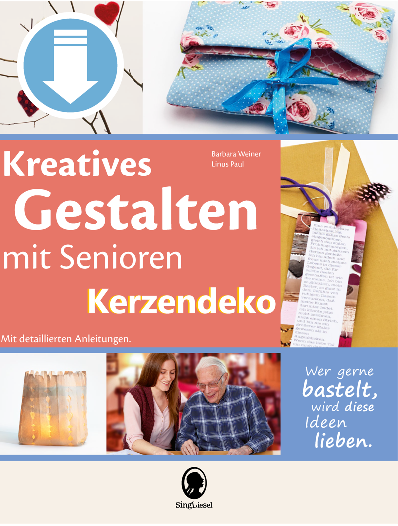 ESD-0001-083-022_Seite_1 Basteln mit Senioren Sofort-Download als PDF Kerzen fein dekoriert Cover