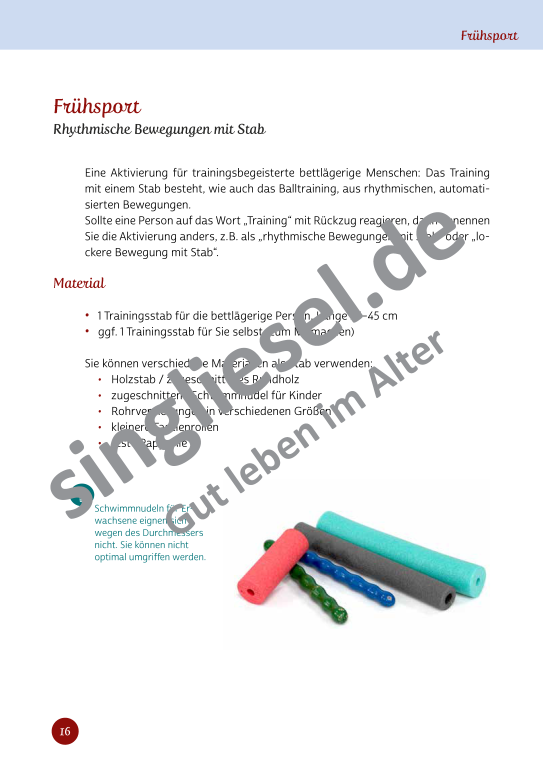 Beispielseiten aus Im Rhythmus der Bewegung - Kurzaktivierungen für bettlägerige Senioren mit Demenz als PDF-Download Beispielseiten aus Im Rhythmus der Bewegung - Kurzaktivierungen für bettlägerige Senioren mit Demenz als PDF-Download