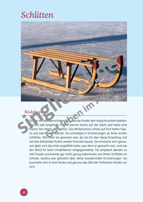 Beispielseiten aus der PDF Kurzaktivierung im Winter für Senioren mit Demenz - kreative Ideen für einen kunterbunten Winter Beispielseiten aus der PDF Kurzaktivierung im Winter für Senioren mit Demenz - kreative Ideen für einen kunterbunten Winter