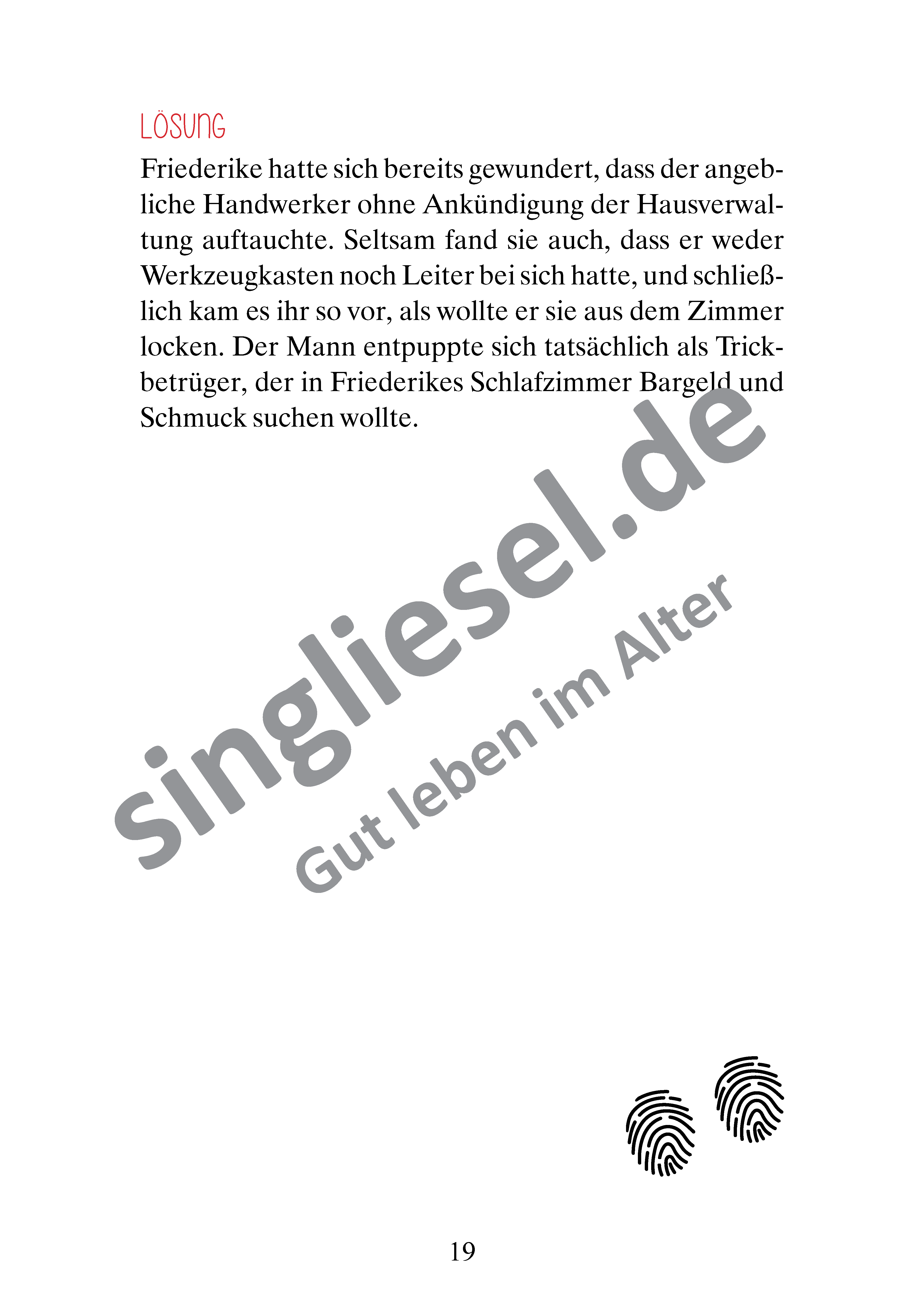 Beispielseiten aus Gelegenheit macht Diebe - Krimi-Geschichten zum Vorlesen für Senioren als PDF-Download Beispielseiten aus Gelegenheit macht Diebe - Krimi-Geschichten zum Vorlesen für Senioren als PDF-Download