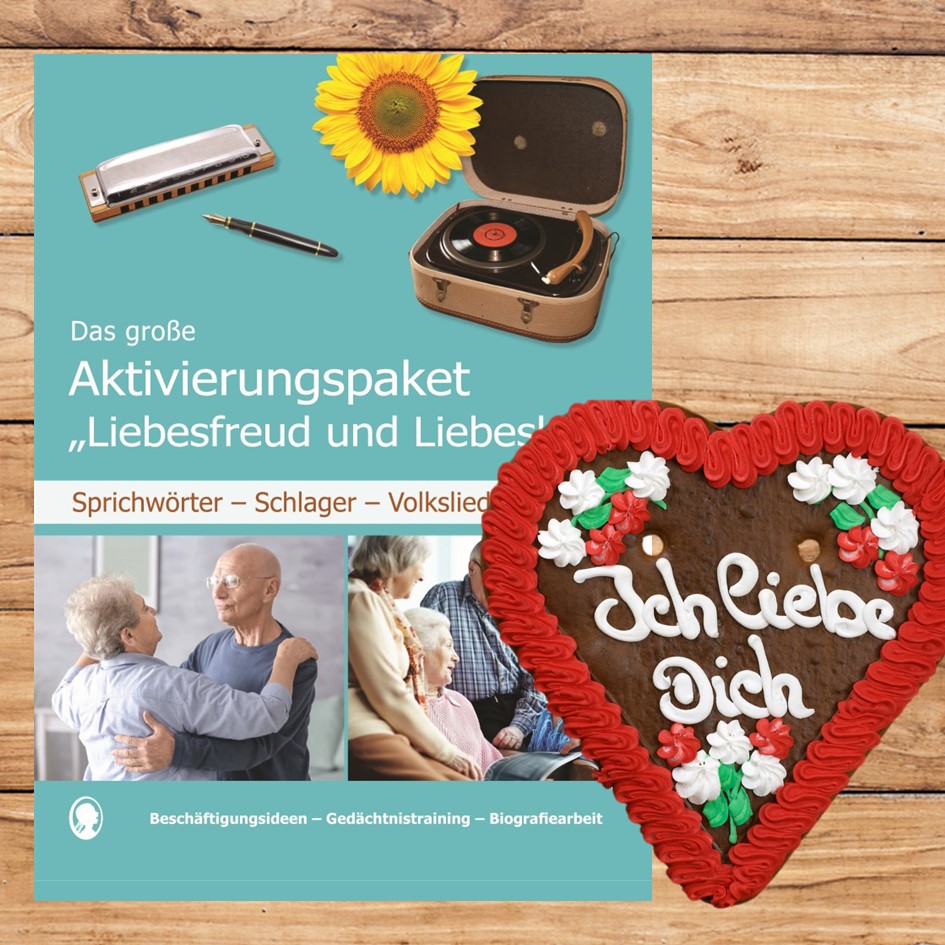 Cover: Aktivierungspaket zum Thema Liebe - Beschäftigungsideen für Senioren mit Demenz als PDF-Download Cover: Aktivierungspaket zum Thema Liebe - Beschäftigungsideen für Senioren mit Demenz als PDF-Download
