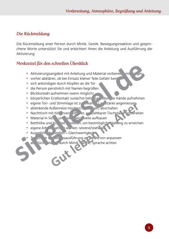 Beispielseiten aus Im Rhythmus der Bewegung - Kurzaktivierungen für bettlägerige Senioren mit Demenz als PDF-Download Beispielseiten aus Im Rhythmus der Bewegung - Kurzaktivierungen für bettlägerige Senioren mit Demenz als PDF-Download