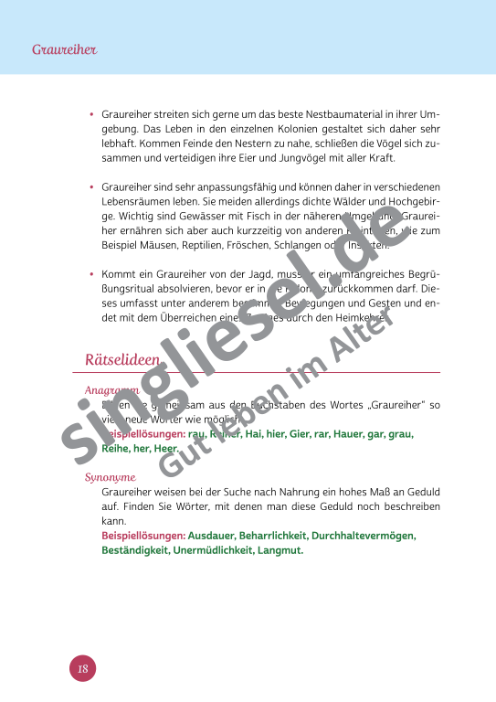 Beispielseiten aus der PDF Kurzaktivierung im Winter für Senioren mit Demenz - kreative Ideen für einen kunterbunten Winter Beispielseiten aus der PDF Kurzaktivierung im Winter für Senioren mit Demenz - kreative Ideen für einen kunterbunten Winter