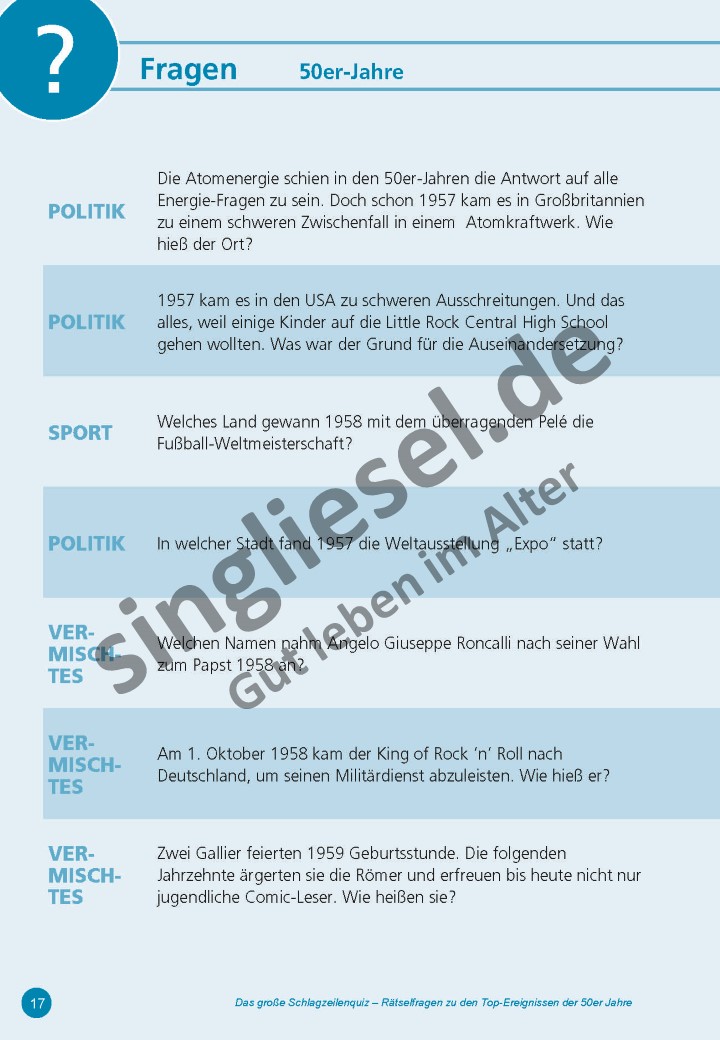 ESD-0001-039-001_Vorschau-17 Das große Schlagzeilen Quiz 50er – Über 60 Fragen zum Rätseln