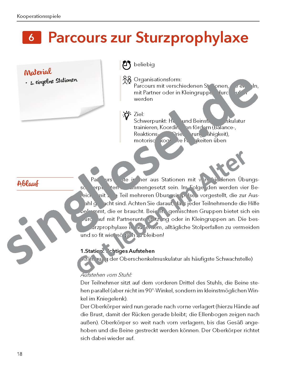 ESD-0001-089-009_Seite_19 Bewegungsspiele für Senioren "Kooperationsspiele" Parcour zur Sturzprophylaxe