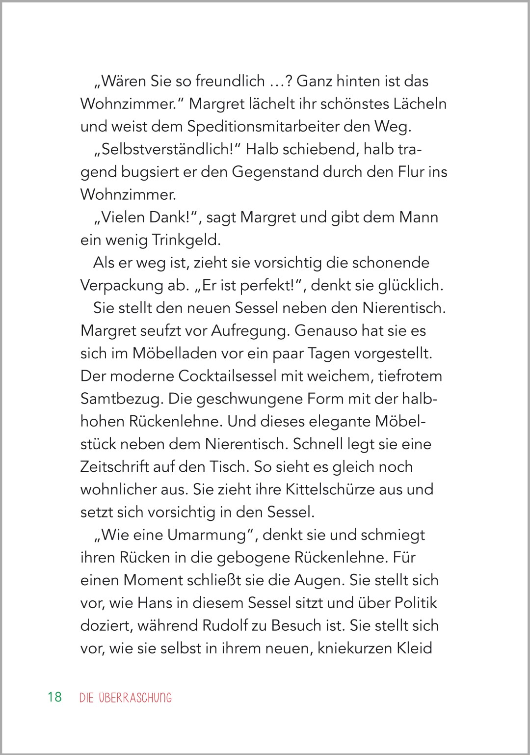 Beispielseite aus dem Buch "Kurzgeschichten für Senioren | Geschichten aus den 50ern"