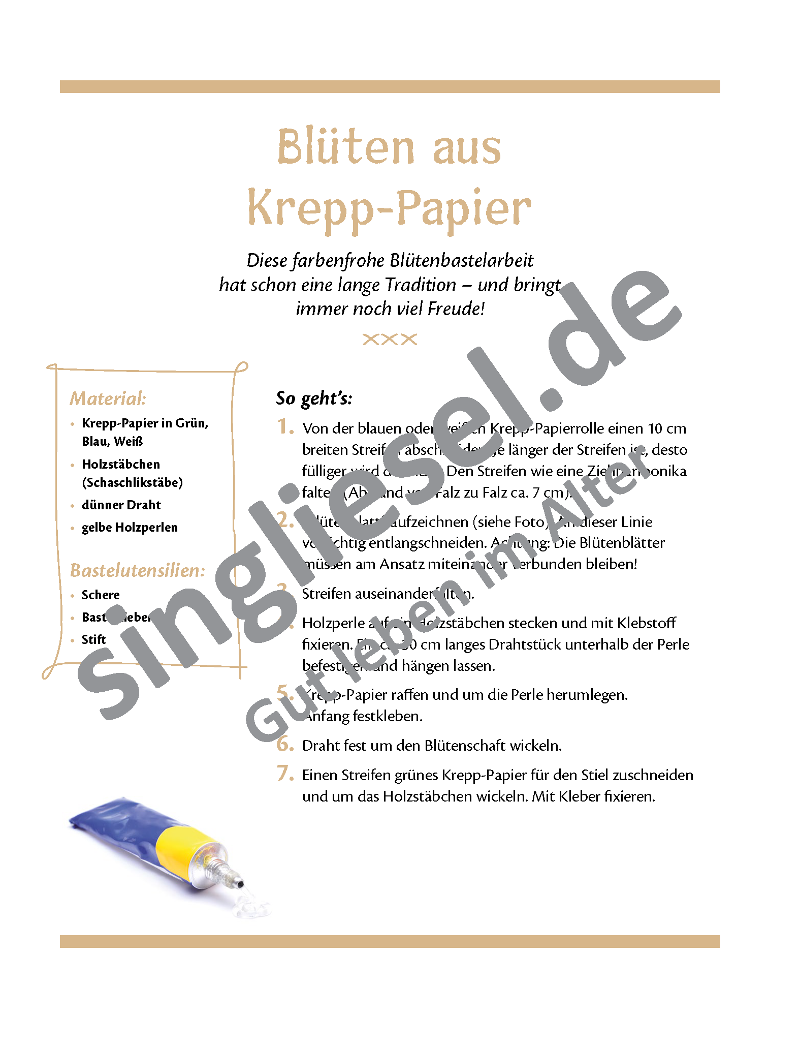 ESD-0001-083-054-_Seite_3 Blüten aus Krepp - Basteln -Bastelideen für Senioren