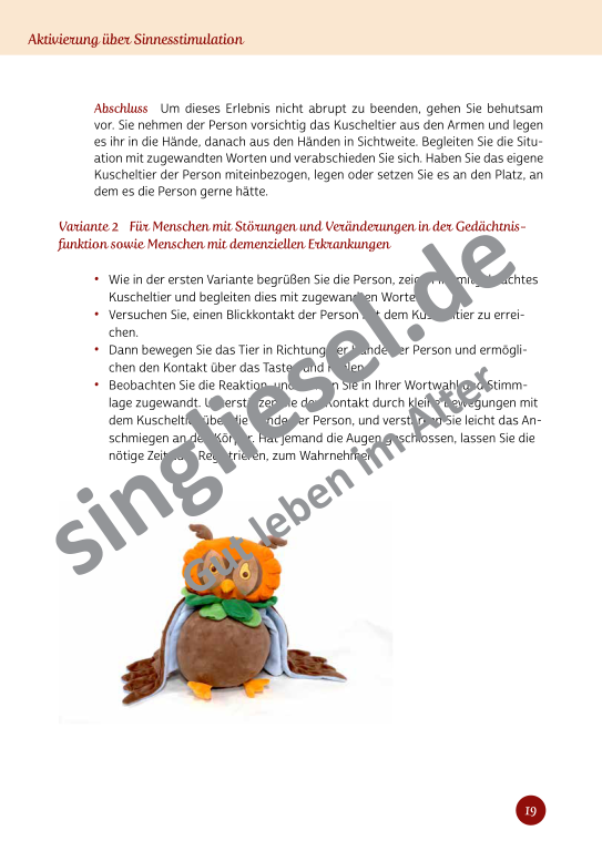 Beispielseiten aus Sinneswelten wecken - Kurzaktivierungen für bettlägerige Senioren mit Demenz als PDF-Download Beispielseiten aus Sinneswelten wecken - Kurzaktivierungen für bettlägerige Senioren mit Demenz als PDF-Download