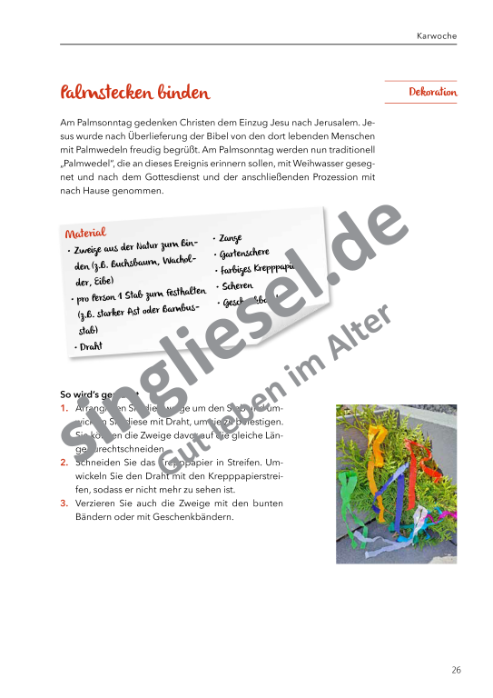 Beispielseiten aus: Vom Valentinstag bis zur Karwoche  - Aktivierungspaket zu Festen und Bräuche für Senioren als PDF-Download Beispielseiten aus: Vom Valentinstag bis zur Karwoche  - Aktivierungspaket zu Festen und Bräuche für Senioren als PDF-Download