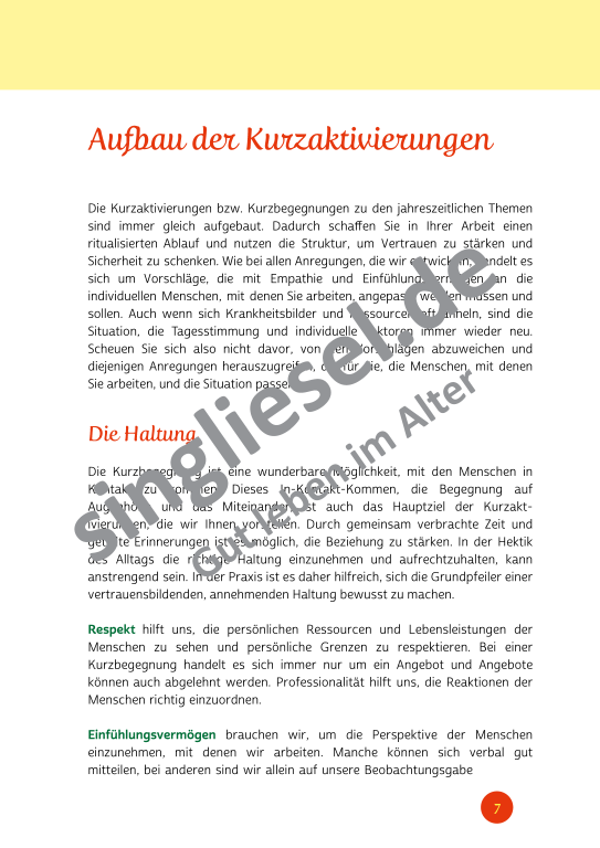 Beispielseiten der PDF: Kurzaktivierungen im Sommer - Beschätigungen für Senioren zum Thema Wald und Wiese Beispielseiten der PDF: Kurzaktivierungen im Sommer - Beschätigungen für Senioren zum Thema Wald und Wiese