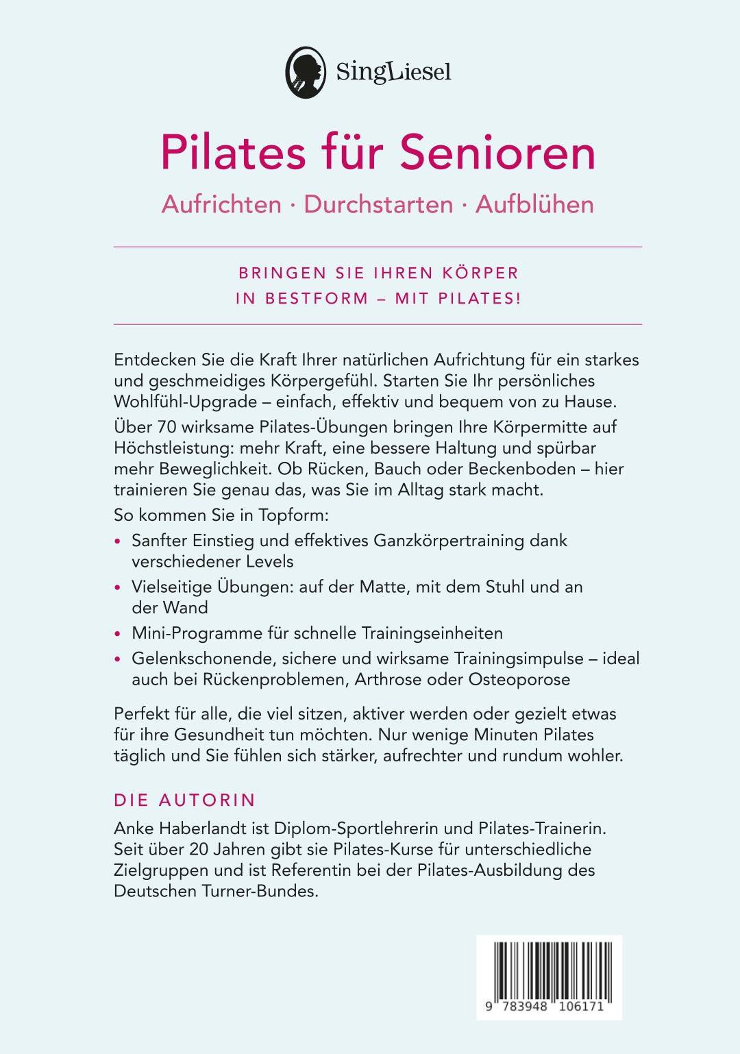 Pilates für Senioren. Empfohlen vom Deutschen Turner-Bund