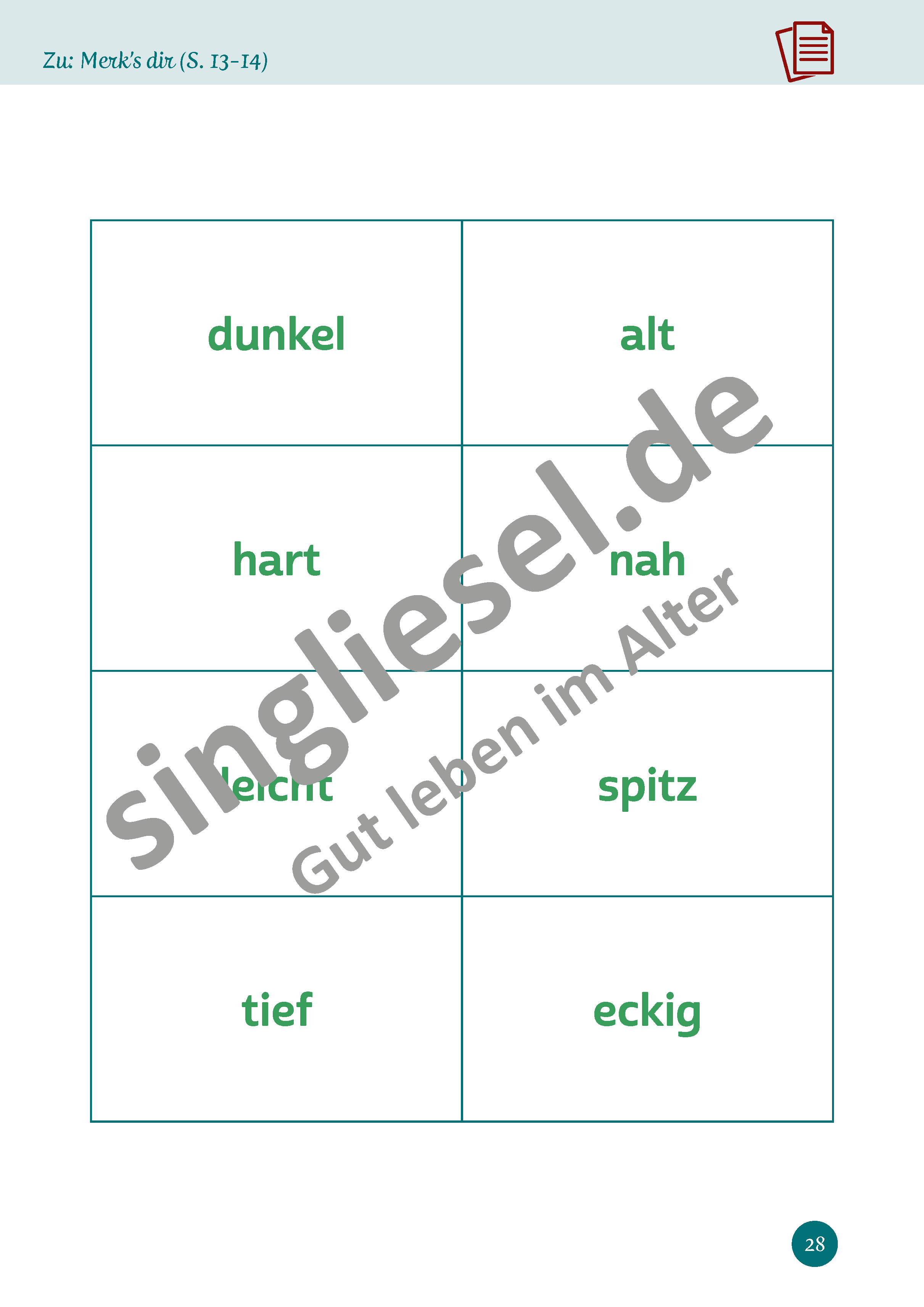 ESD-0001-661-003_Aktives-Gedaechtnistraining-fuer-Senioren_Buchstaben-und-Zahlenspiele_Seite_29_Kopiervorlage-Merk-s-dir-3 Aktives Gedächtnistraining für Senioren. Buchstaben- und Zahlenspiele. Kopiervorlage 3 Merk's dir