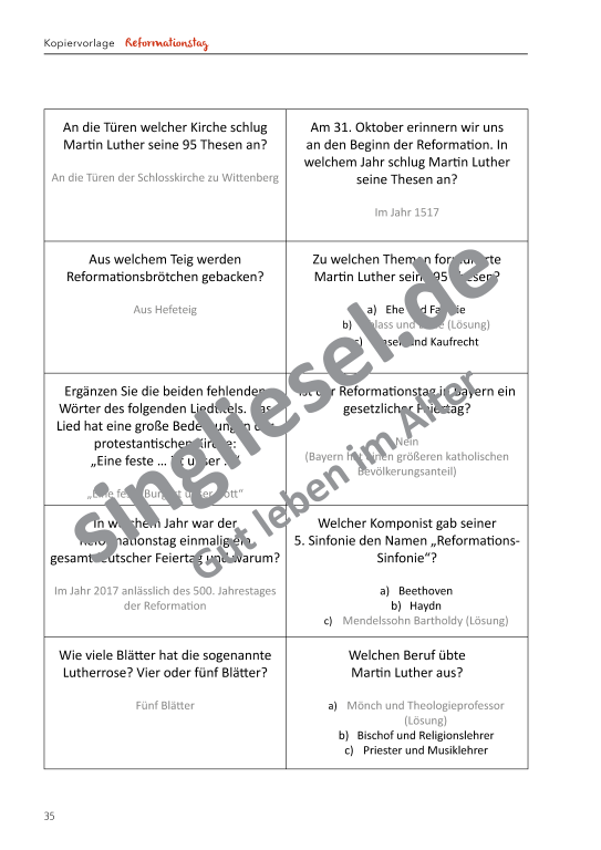 Beispielseiten: Vom Spätsommer bis Reformationstag  - Aktivierungspaket zu Festen und Bräuche für Senioren als PDF-Download Beispielseiten: Vom Spätsommer bis Reformationstag  - Aktivierungspaket zu Festen und Bräuche für Senioren als PDF-Download
