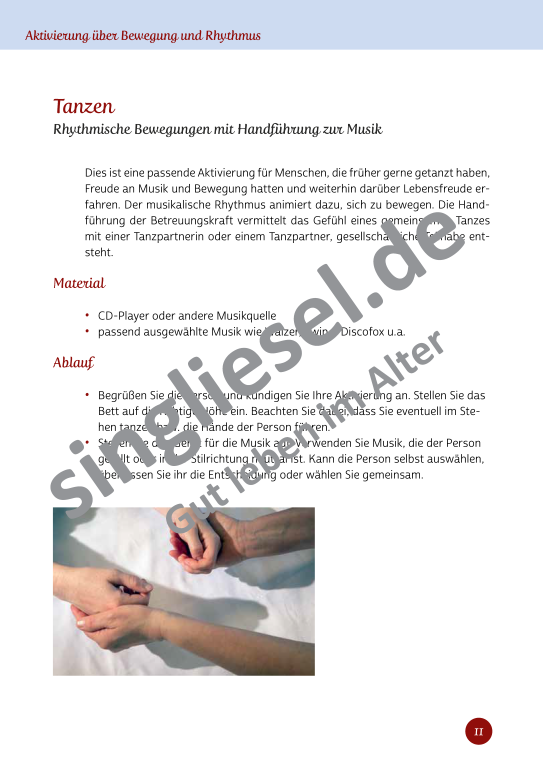 Beispielseiten aus Im Rhythmus der Bewegung - Kurzaktivierungen für bettlägerige Senioren mit Demenz als PDF-Download Beispielseiten aus Im Rhythmus der Bewegung - Kurzaktivierungen für bettlägerige Senioren mit Demenz als PDF-Download