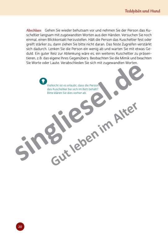 Beispielseiten aus Sinneswelten wecken - Kurzaktivierungen für bettlägerige Senioren mit Demenz als PDF-Download Beispielseiten aus Sinneswelten wecken - Kurzaktivierungen für bettlägerige Senioren mit Demenz als PDF-Download