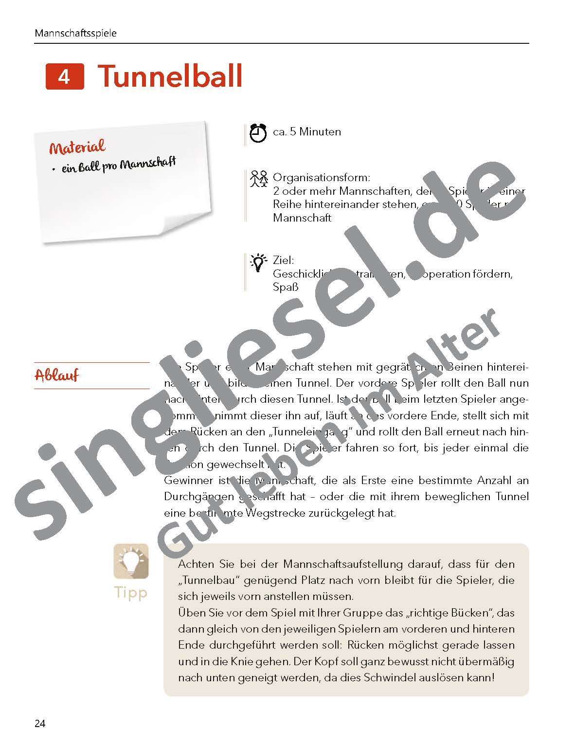 ESD-0001-089-0008_Seite_25 Bewegungsspiele und Sturzprophylaxe für Senioren im Freien.  Tunnelball