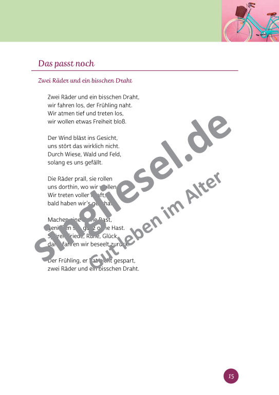 Beispielseiten der PDF: Kurzaktivierungen im Frühling - Beschätigungen für Senioren zum Thema kunterbunter Frühling Beispielseiten der PDF: Kurzaktivierungen im Frühling - Beschätigungen für Senioren zum Thema kunterbunter Frühling
