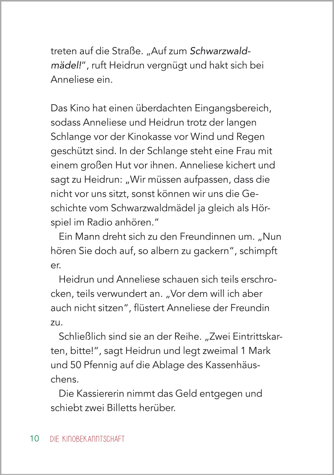 Beispielseite aus dem Buch "Kurzgeschichten für Senioren | Geschichten aus den 50ern"