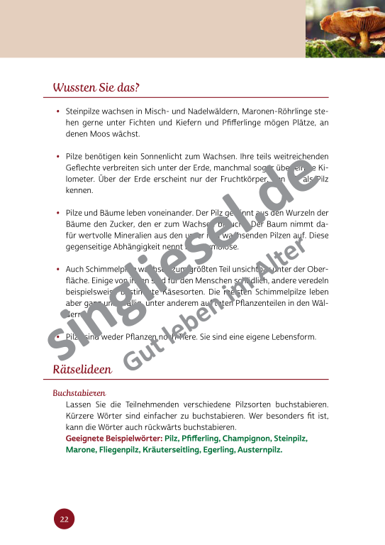Beispielseiten aus der PDF Kurzaktivierungen im Herbst für Senioren mit Demenz - kreative Ideen zum Thema Essen Beispielseiten aus der PDF Kurzaktivierungen im Herbst für Senioren mit Demenz - kreative Ideen zum Thema Essen