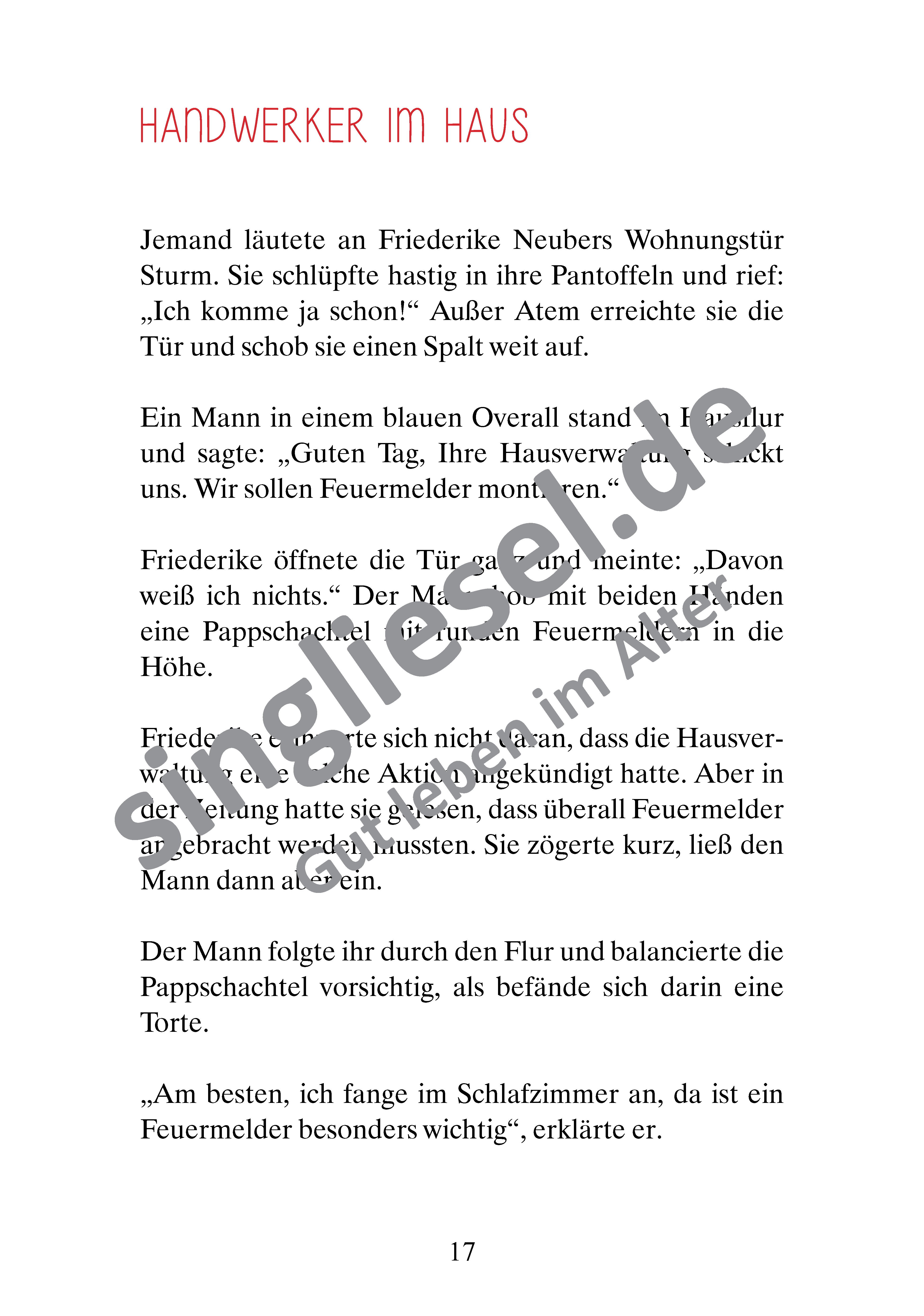 Beispielseiten aus Gelegenheit macht Diebe - Krimi-Geschichten zum Vorlesen für Senioren als PDF-Download Beispielseiten aus Gelegenheit macht Diebe - Krimi-Geschichten zum Vorlesen für Senioren als PDF-Download