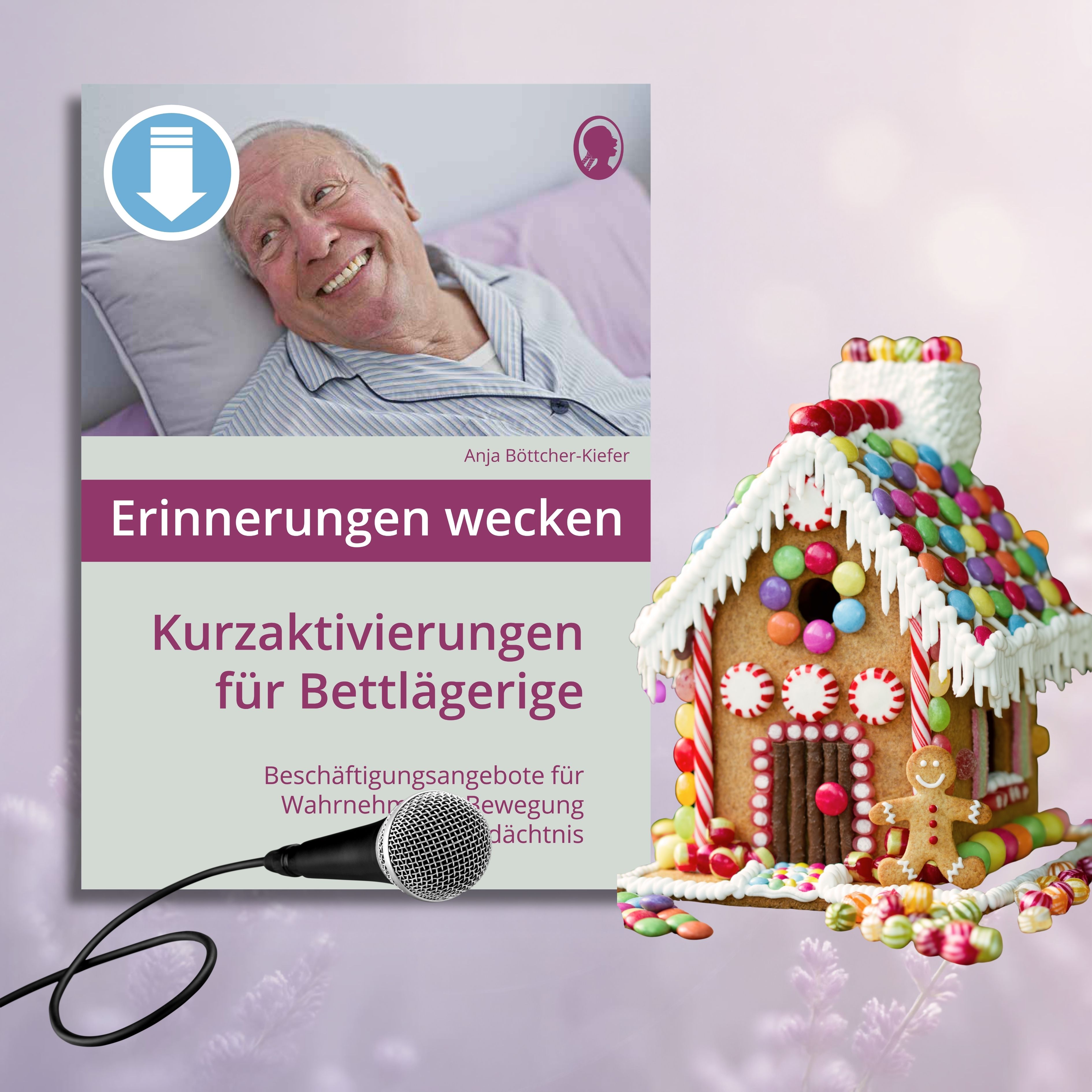 Produktbild Cover: Erinnerungen wecken - Kurzaktivierungen für bettlägerige Senioren mit Demenz zur Biografiearbeit als PDF-Download