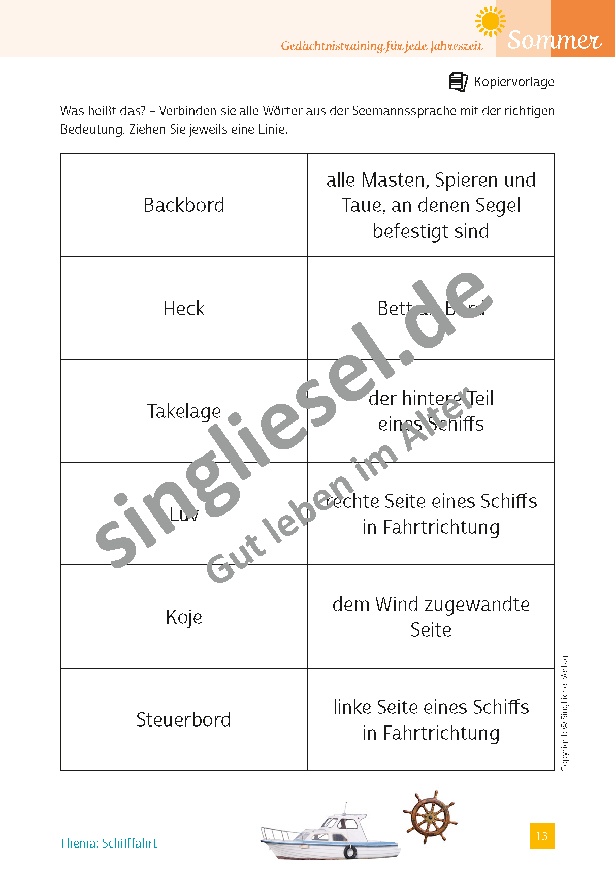 Beispielbild für Gedächtnistraining für Senioren mit Demenz - Kopiervorlagen zum Thema Reisen und Urlaub als PDF-Download Beispielbild für Gedächtnistraining für Senioren mit Demenz - Kopiervorlagen zum Thema Reisen und Urlaub als PDF-Download