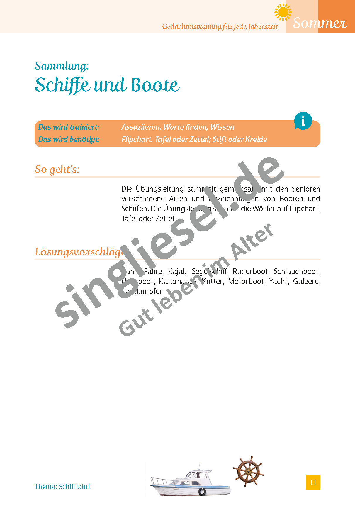 Beispielbild für Gedächtnistraining für Senioren mit Demenz - Kopiervorlagen zum Thema Reisen und Urlaub als PDF-Download Beispielbild für Gedächtnistraining für Senioren mit Demenz - Kopiervorlagen zum Thema Reisen und Urlaub als PDF-Download