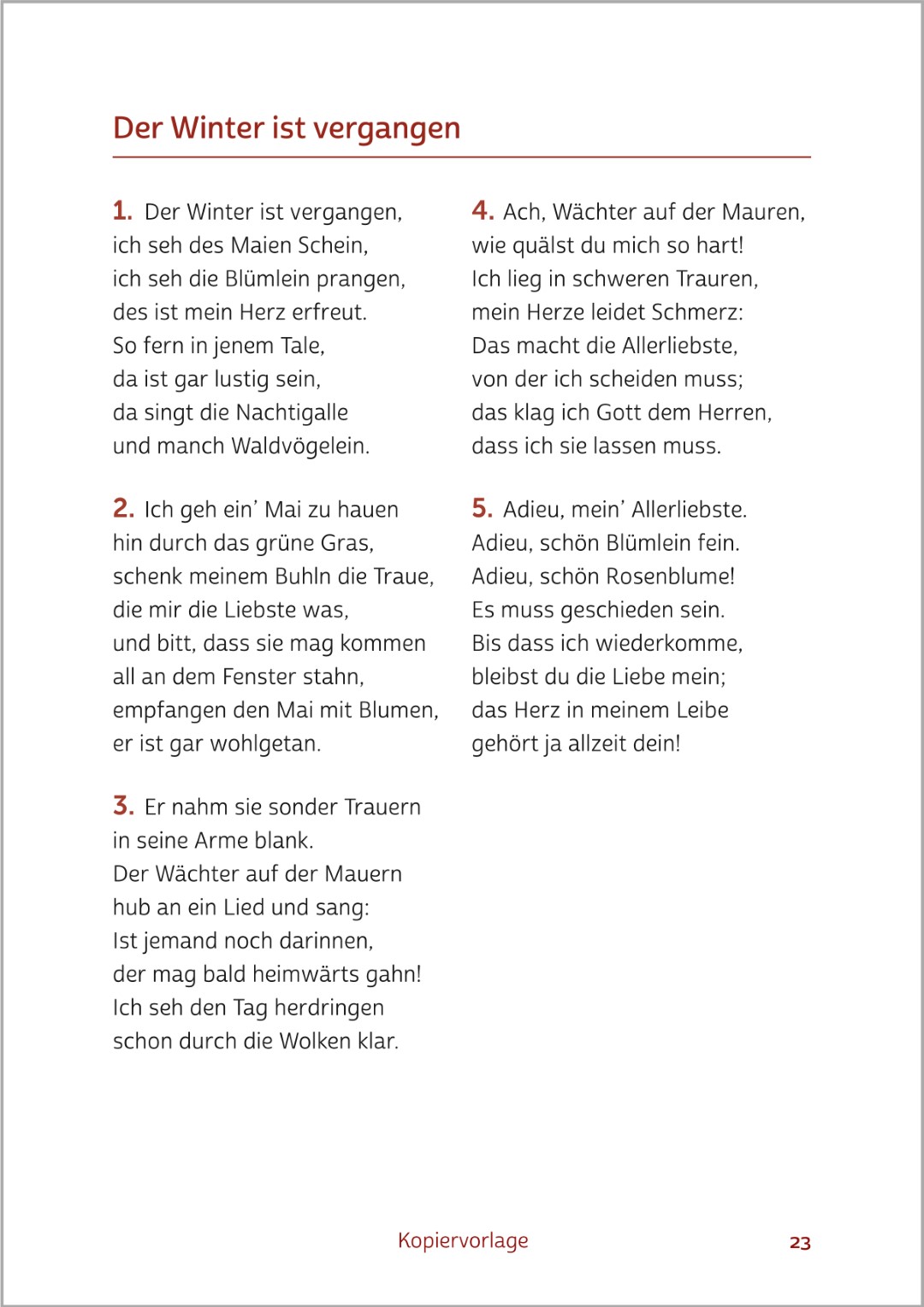 Beispielseite aus dem Buch „Aktivieren mit Musik für Senioren leicht gemacht“. Zu sehen ist die Aktivierung „Beschwingt in den Frühling“, eine musikalische Aktivierungseinheit, die zu Bewegung und gemeinsamer Teilnahme anregt.
