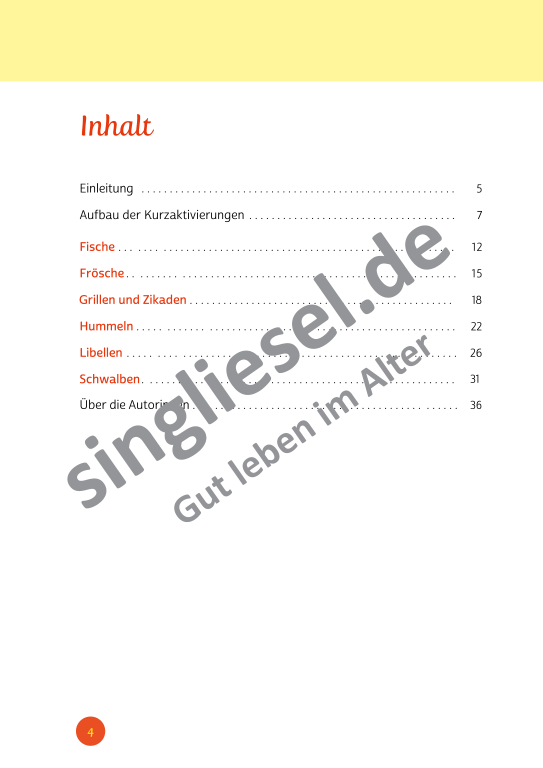 Beispielseiten der PDF: Kurzaktivierungen im Sommer - Beschätigungen für Senioren zum Thema Tiere im Sommer Beispielseiten der PDF: Kurzaktivierungen im Sommer - Beschätigungen für Senioren zum Thema Tiere im Sommer