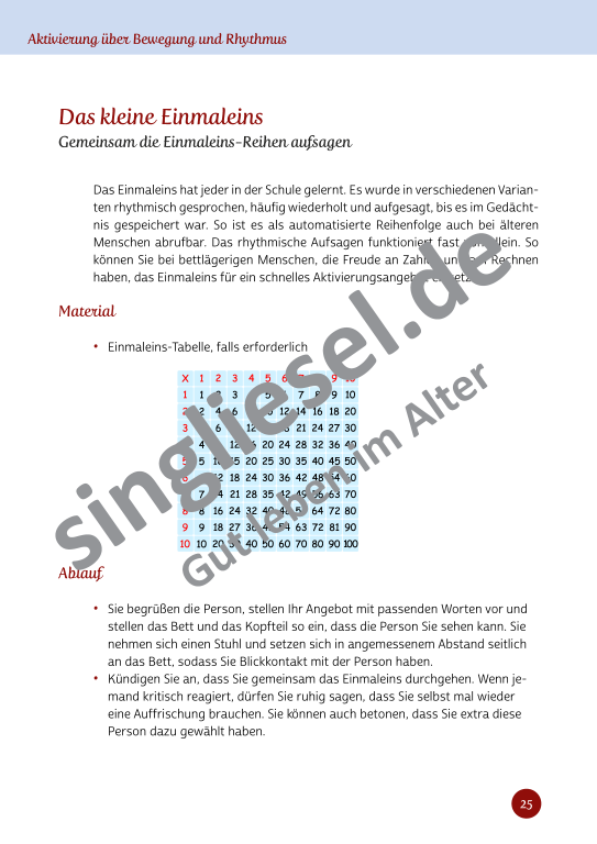 Beispielseiten aus Im Rhythmus der Bewegung - Kurzaktivierungen für bettlägerige Senioren mit Demenz als PDF-Download Beispielseiten aus Im Rhythmus der Bewegung - Kurzaktivierungen für bettlägerige Senioren mit Demenz als PDF-Download